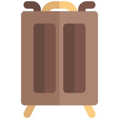 Eski moda ahşap gardırop ya da gardırop.