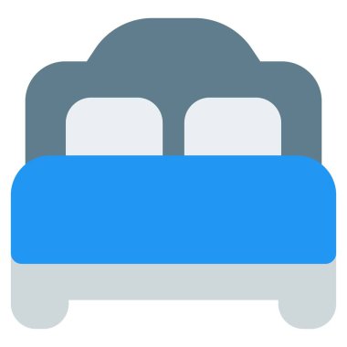 Şık yatak başlıklı ahşap yatak..