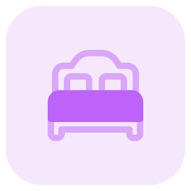 Şık yatak başlıklı ahşap yatak..