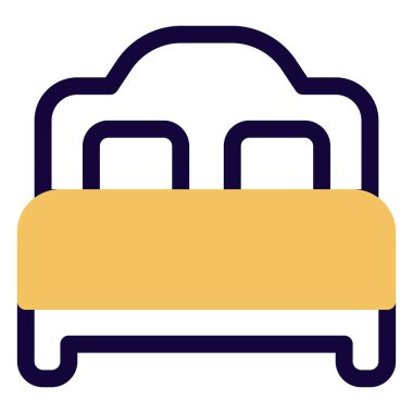 Şık yatak başlıklı ahşap yatak..