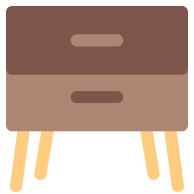 Ahşap büfe ya da çekmeceli masa.