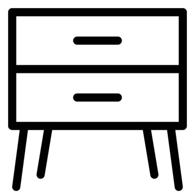 Ahşap büfe ya da çekmeceli masa.