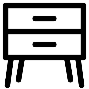 Ahşap büfe ya da çekmeceli masa.