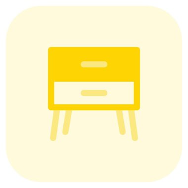 Ahşap büfe ya da çekmeceli masa.