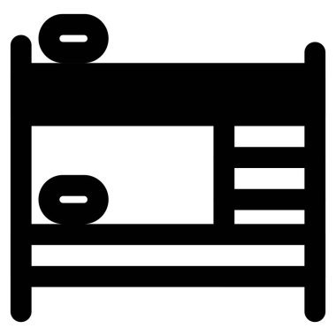 Yer ayıran çift katlı yatak.