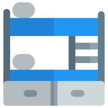 Çift katlı mobilya ya da ranza.