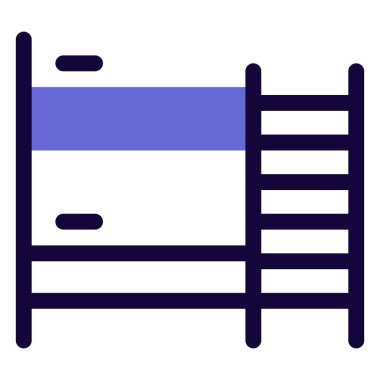 Portatif tahta yatak ve merdiven..