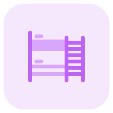 Portatif tahta yatak ve merdiven..