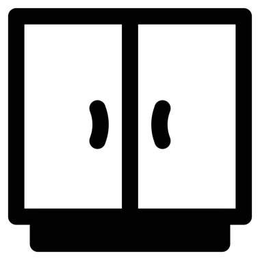 Kapısı olan tahta bir dolap..