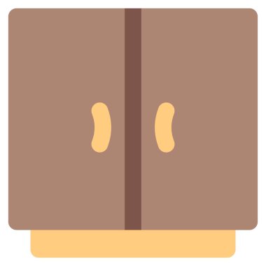 Kapısı olan tahta bir dolap..