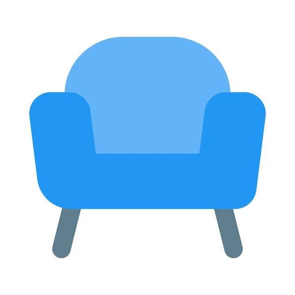 沙发风格的靠背扶手椅 — 图库矢量图片