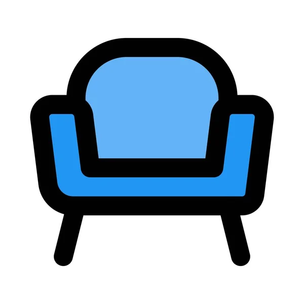 Кресло Стиле Дивана — стоковый вектор