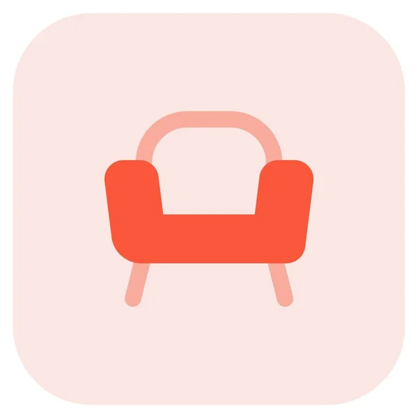 Gepolsterter Sessel Sofa Stil — Stockvektor