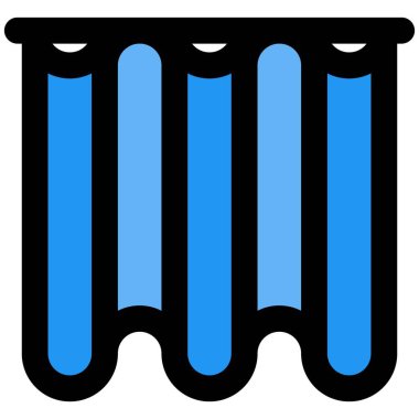 Pencere dekorasyonu için güzel perde.