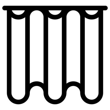 Pencere dekorasyonu için güzel perde.