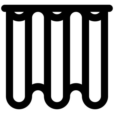 Pencere dekorasyonu için güzel perde.