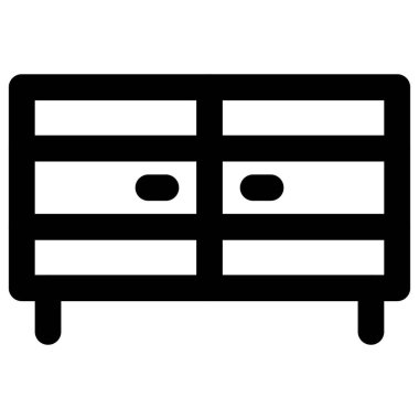 İç mekan için çekmecesi olan şık bir giysi..