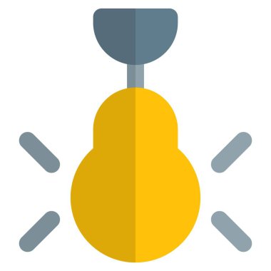 Sıcak atmosferi olan duvara monte edilmiş lamba..