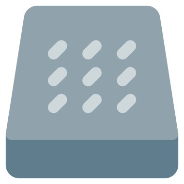 Yatak için rahat yastıklı.