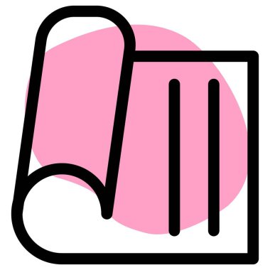 Egzersiz için kullanılan yumuşak yoga minderi..