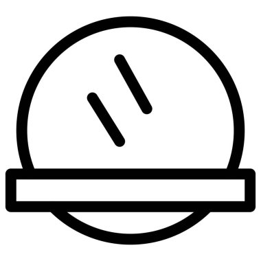 Ev eşyaları için tarak tutacağı olan kompakt ayna.