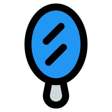 Dokunuşlar için küçük zarif bir el aynası..