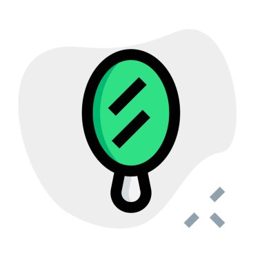 Dokunuşlar için küçük zarif bir el aynası..