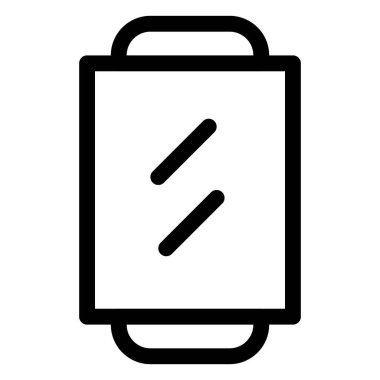 Sıkıştırılmış duvar, tuvalet için aynaya monte edilmiş..