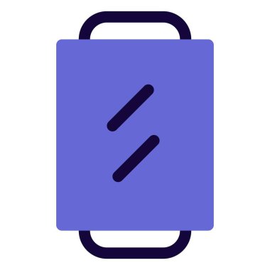 Sıkıştırılmış duvar, tuvalet için aynaya monte edilmiş..