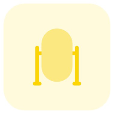 Taşınabilir uzun ayna odaları temsil eder..