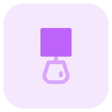 Oda için entegre anahtarı olan elektrik lambası.