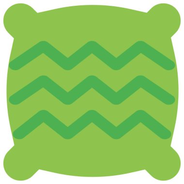 Yumuşak yastık, yatağın yanında..