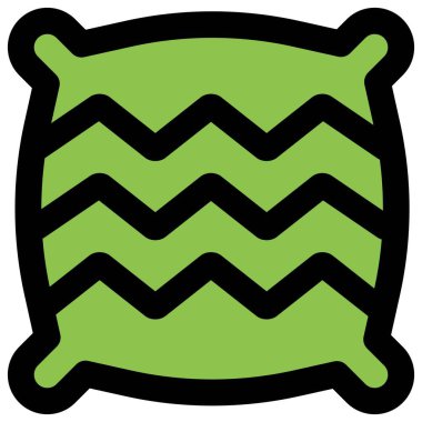 Yumuşak yastık, yatağın yanında..