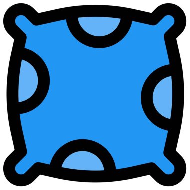 Rahatlamak için kanepeye yerleştirilmiş yastık..