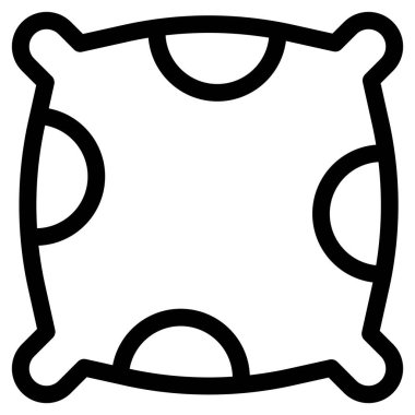 Rahatlamak için kanepeye yerleştirilmiş yastık..