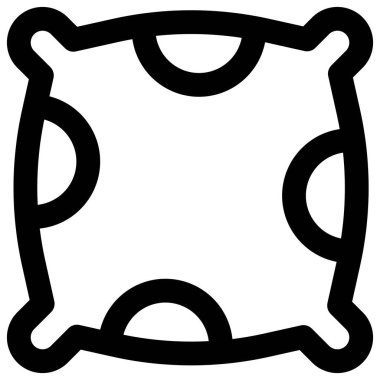 Rahatlamak için kanepeye yerleştirilmiş yastık..