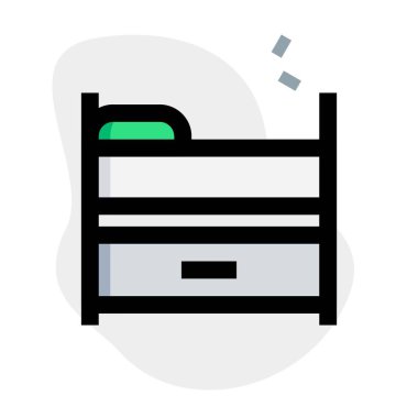 Altında çekmecesi olan şahsi kiremit yatak.