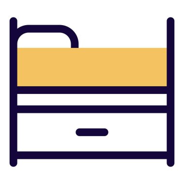 Altında çekmecesi olan şahsi kiremit yatak.