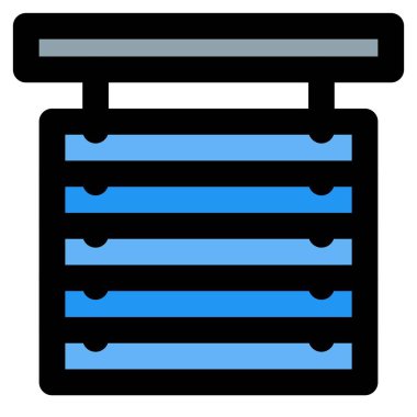 İçeriden izolasyon yaratmak için Venedik panjurları.