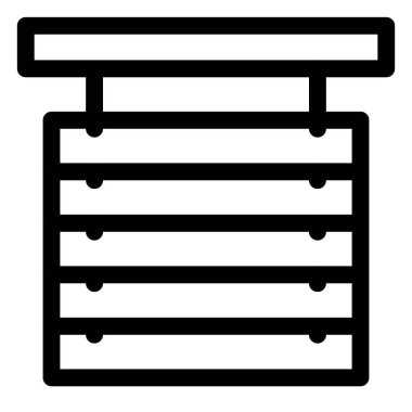 İçeriden izolasyon yaratmak için Venedik panjurları.