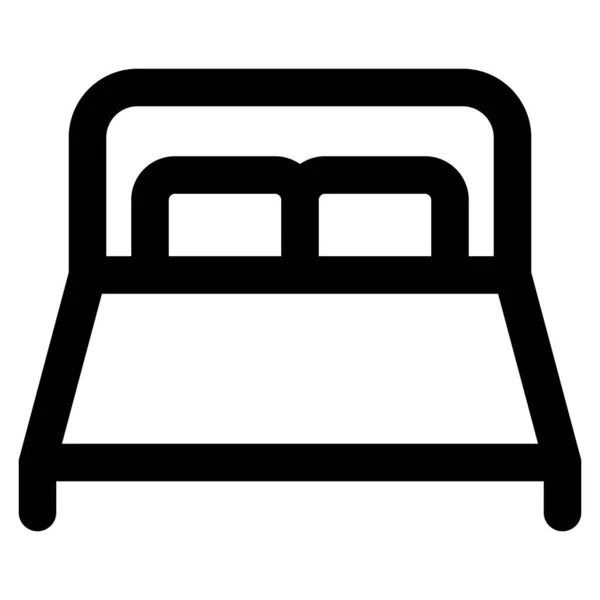 Yatağı Olan Üstü Açık Bir Kanepe — Stok Vektör