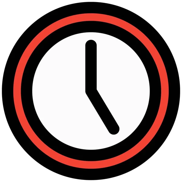Μοντέρνο Ρολόι Τοίχου Για Διακόσμηση Κρεβατοκάμαρας — Διανυσματικό Αρχείο