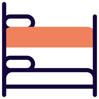 Çocuk odası için ikiz yatak hazır.