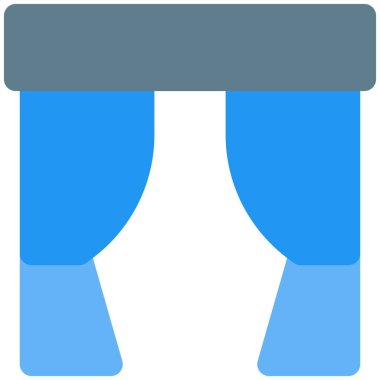 Zemin girişi için uzun perdeli