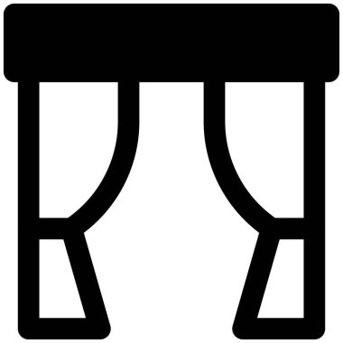 Zemin girişi için uzun perdeli