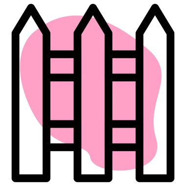 Uygun güvenlik için uzun, sivri çitler.