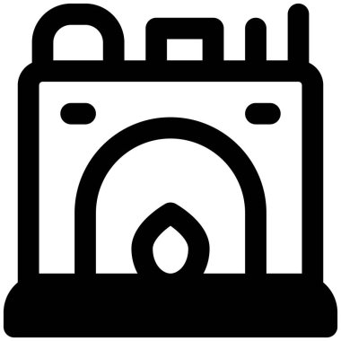 Soğuk mevsimlerde kapalı mekanlar için şömine düzeneği