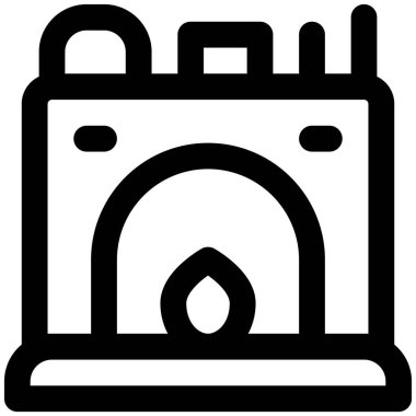 Soğuk mevsimlerde kapalı mekanlar için şömine düzeneği