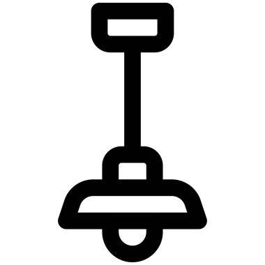 Ev dekorasyonu için asılmış tavan lambası.