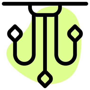 Merkez için tasarımcı tavan ışıklandırması.